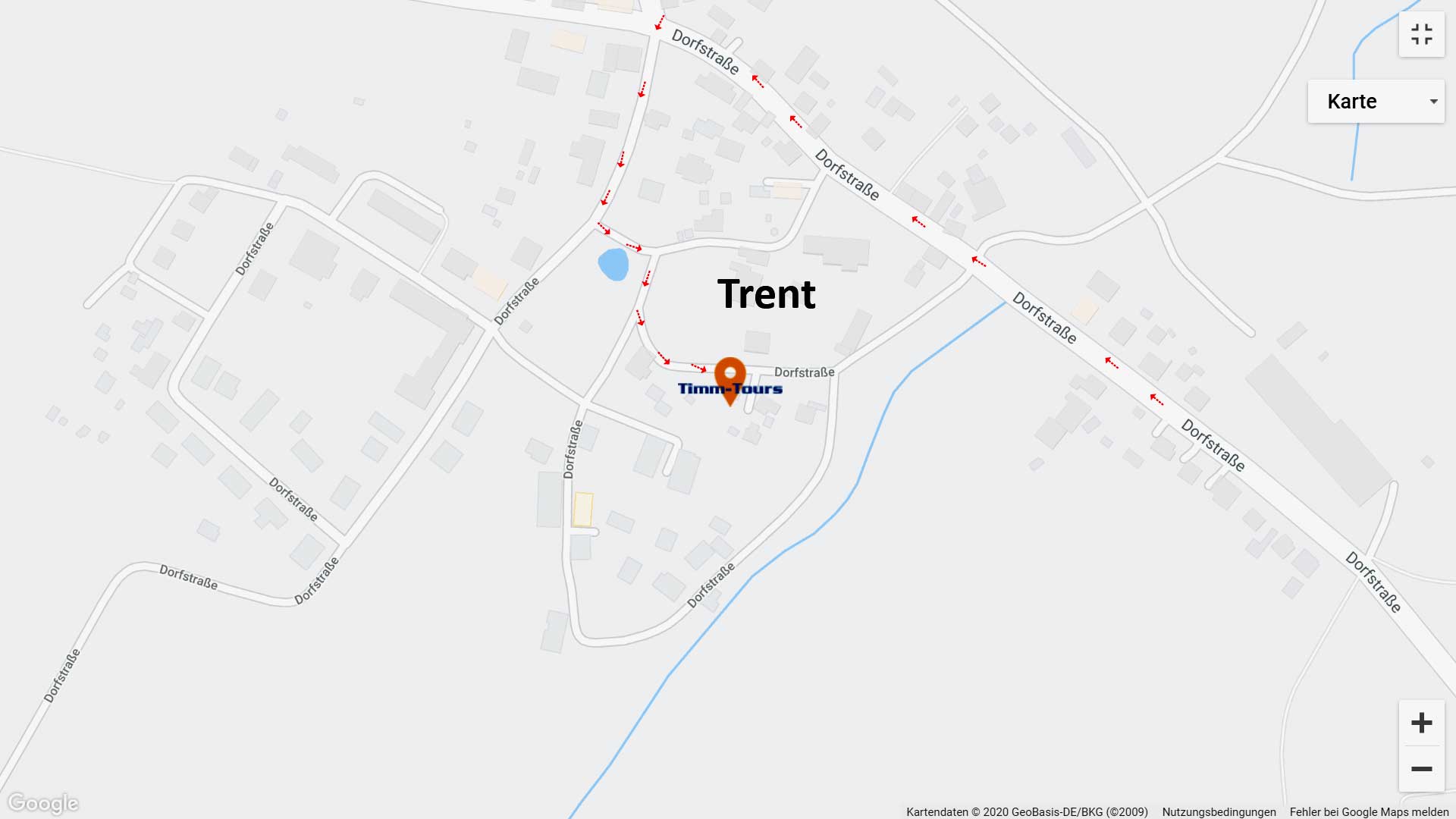 Anfahr Ferienhaus Trent auf Rügen