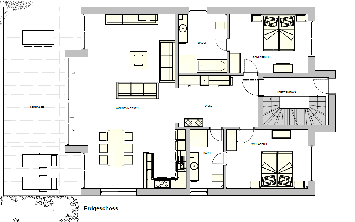 Strandallee Grundriss EG